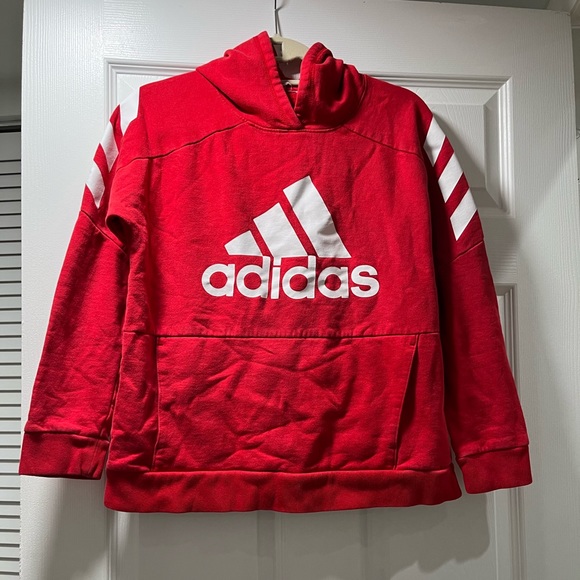 - - - - Adidas Unisex sweatshirt & hoodies red, used in good condition. - Picture 1 of 6